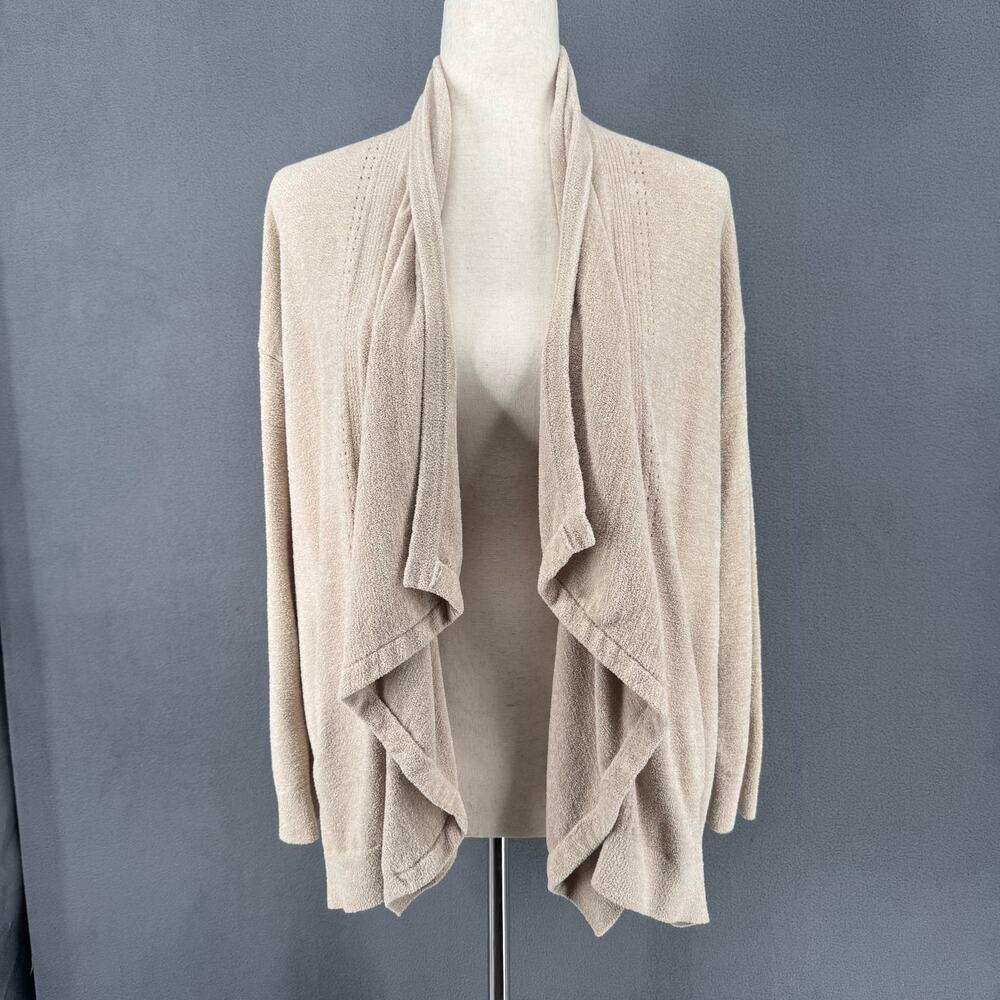 CozyChic Ultra Lite‎ Draped Shawl Collar Cardi Womens S/M Pockets Soft Lounge